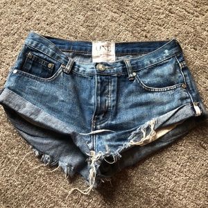 One Teaspoon Bandits Jean Shorts